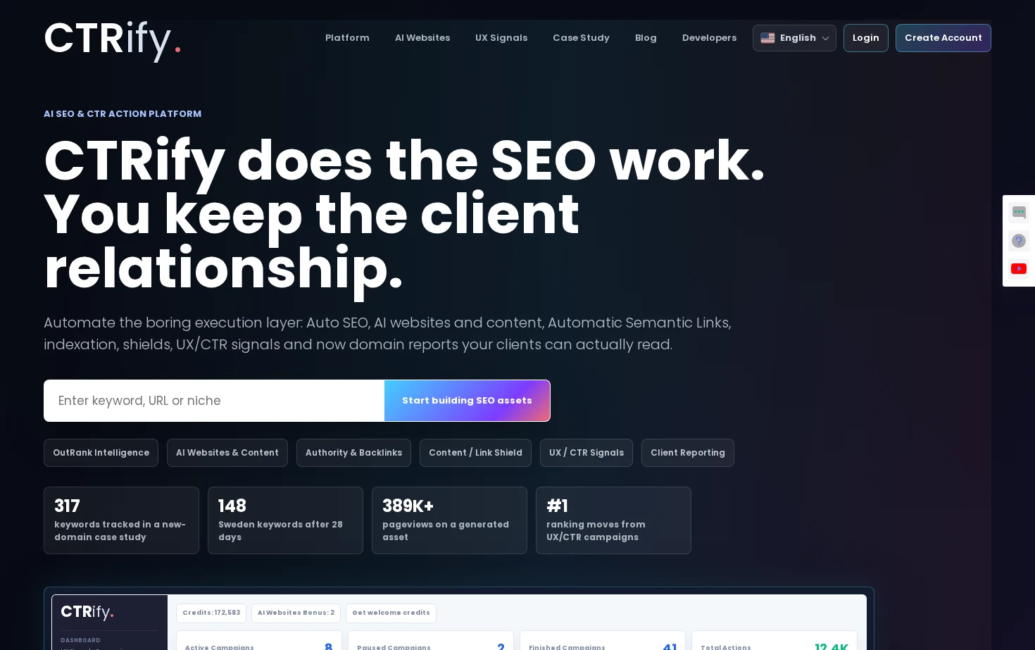CTRify 页面快照